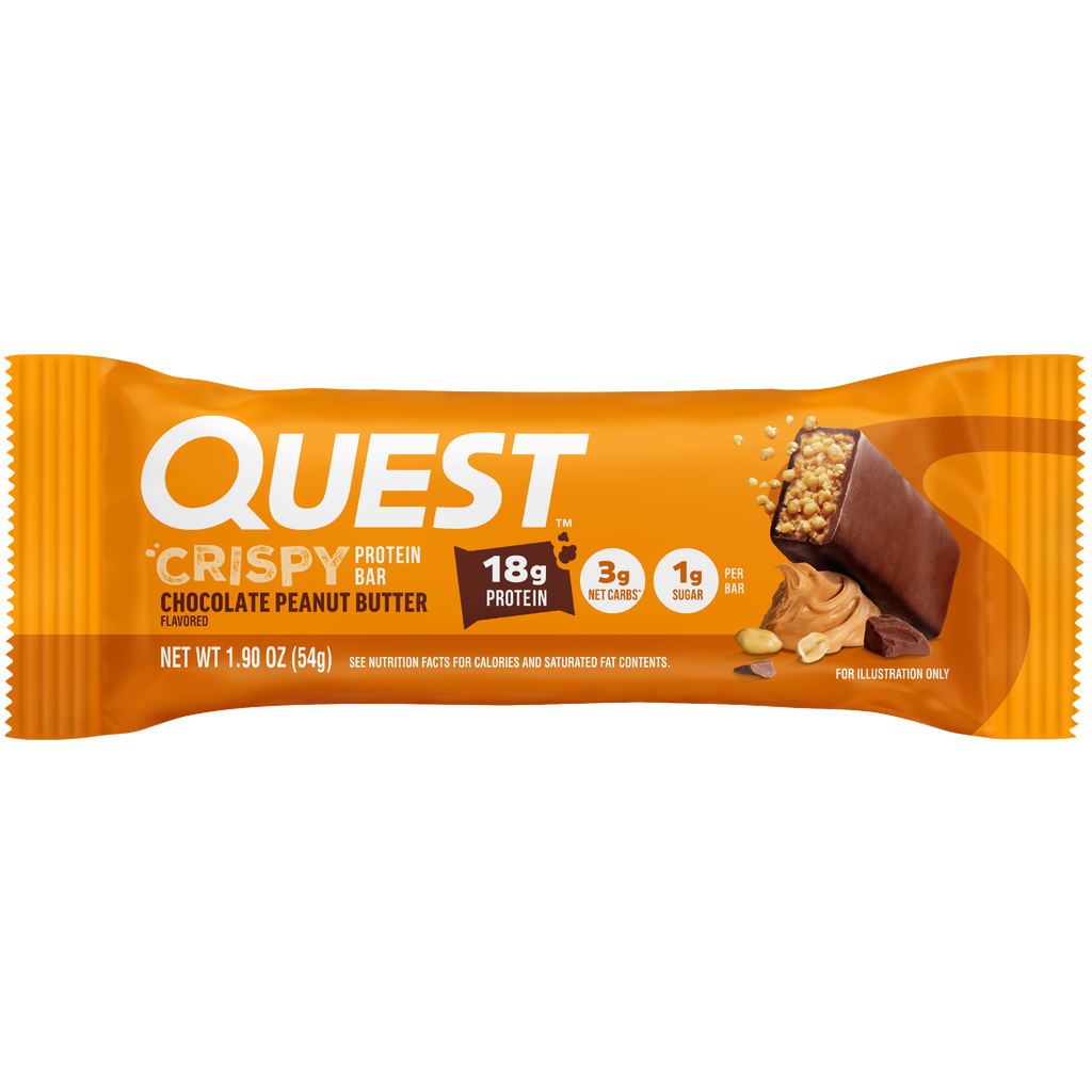 Chocolate Peanut Butter Crispy Hero Protein Bars