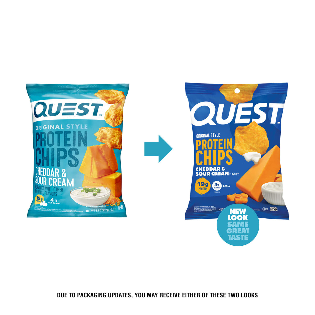 Cheddar & Sour Cream Original Style Protein Chips