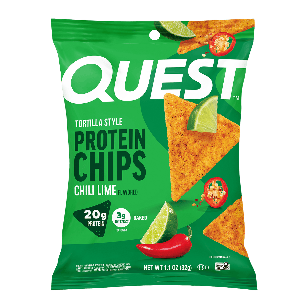 Chili Lime Tortilla Style Protein Chips