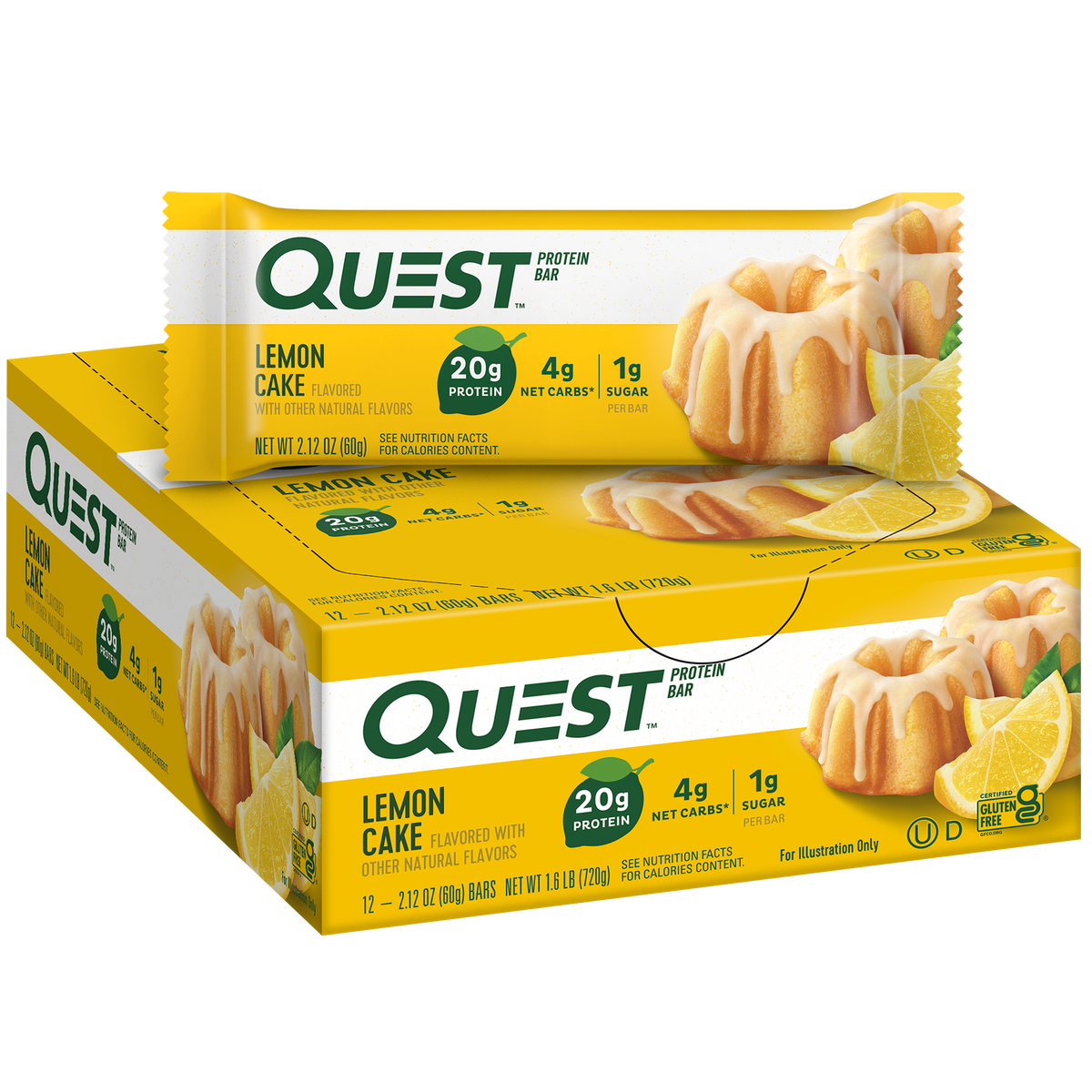 Lemon Cake Protein Bars