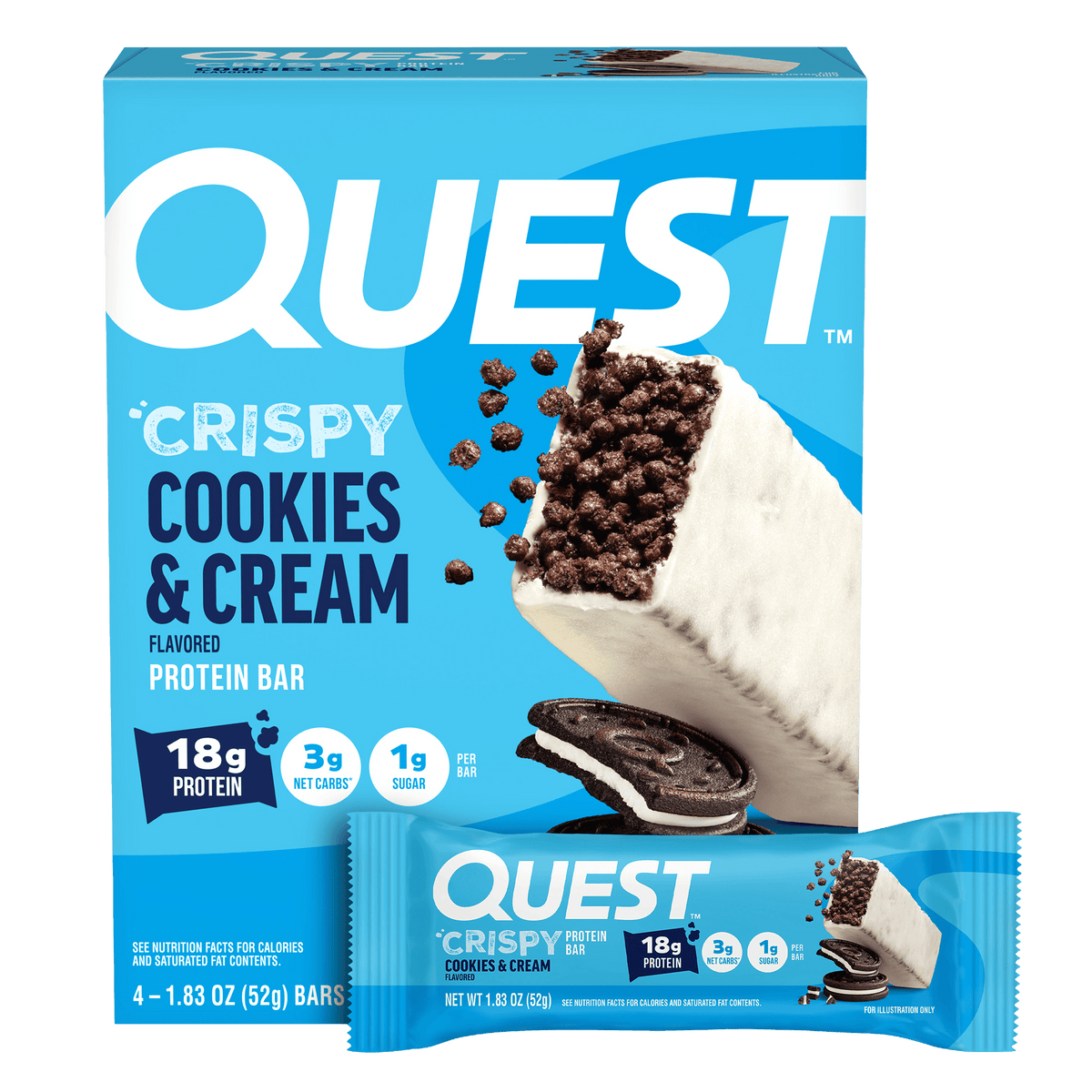 Cookies & Cream Crispy Hero Protein Bars