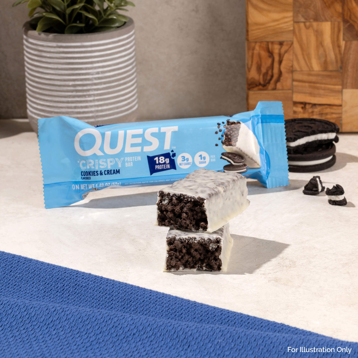 Cookies & Cream Crispy Hero Protein Bars