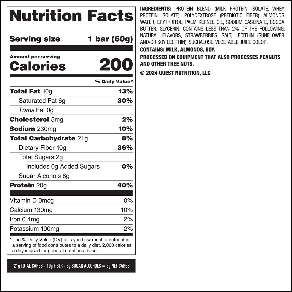 Strawberry Shortcake Protein Bar