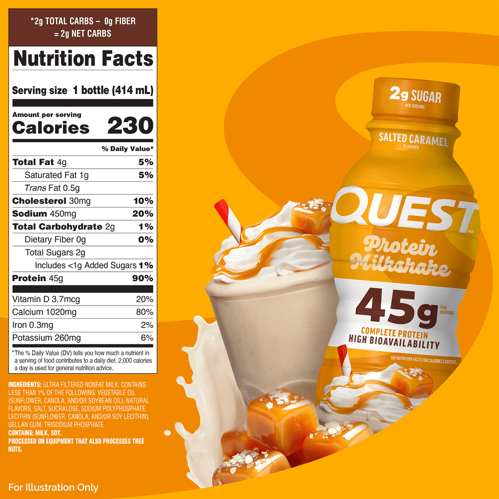 Quest Salted Caramel Protein Milkshake